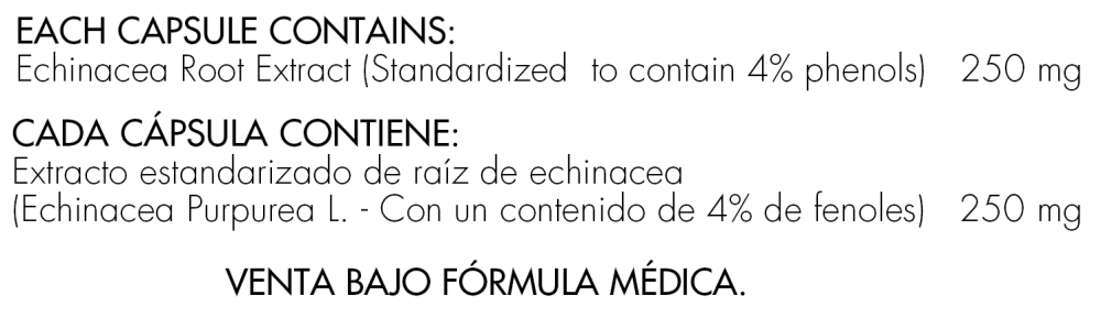 Echinacea 250 mg x 100 cápsulas - Artemisa Productos Naturales