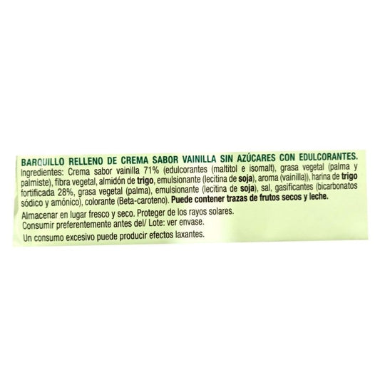 Galleta barquillo de vainilla sin azúcares x 60 gr. - Artemisa Productos Naturales