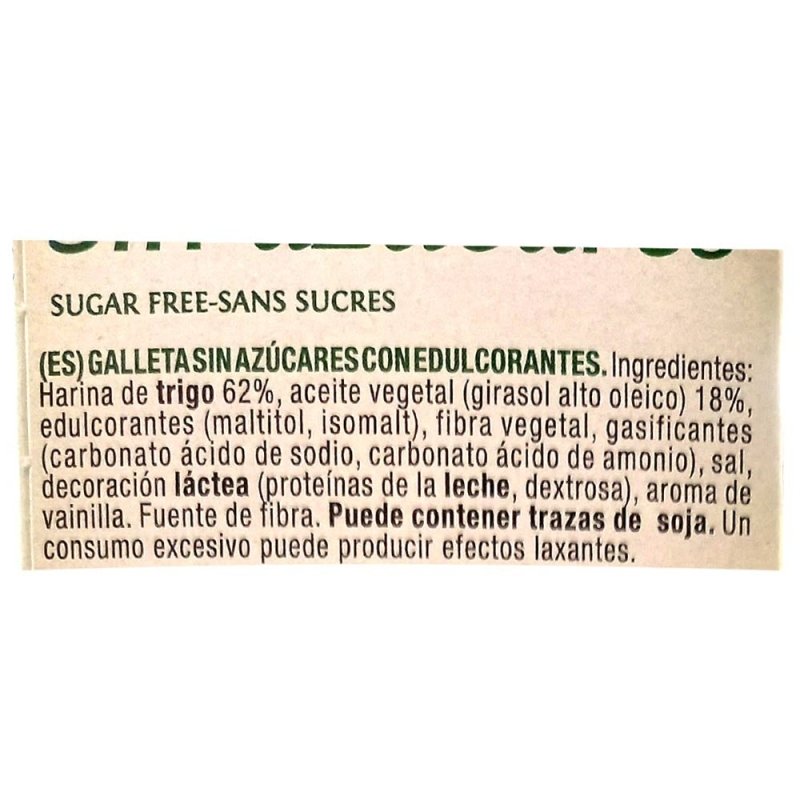 Galleta dorada al horno Sin azúcares x 330 gr. - Artemisa Productos Naturales