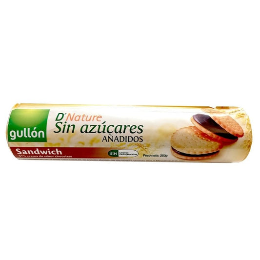 Galleta sándwich sabor chocolate sin azúcares x 250 gr. - Artemisa Productos Naturales
