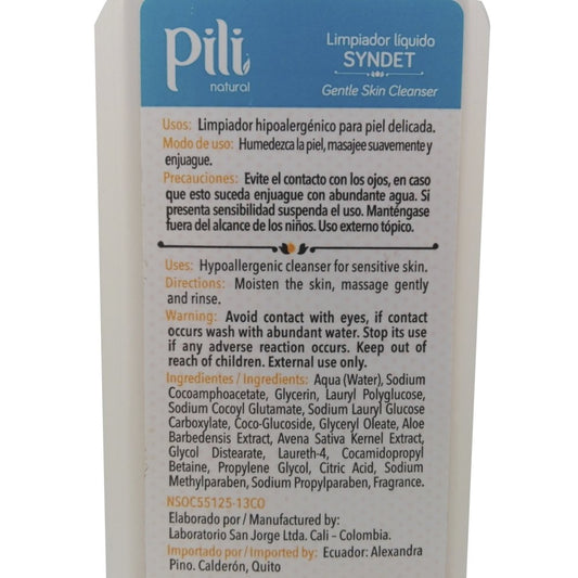 Limipadora líquida Syndet x 250 ml - Artemisa Productos Naturales