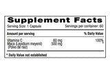 Maca 500 mg + Vitamina C x 60 cápsulas - Artemisa Productos Naturales