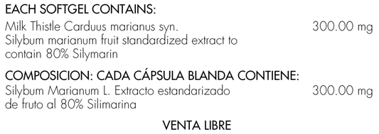 Milk Thistle 300 mg x 90 softgels - Artemisa Productos Naturales