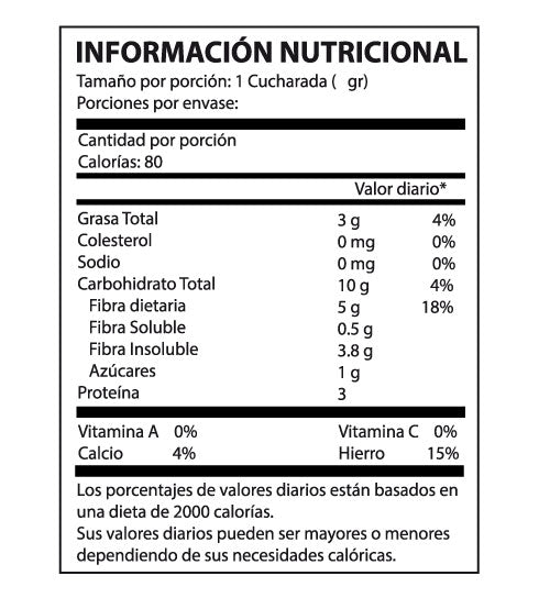 Nat Fiber x 500 gr - Artemisa Productos Naturales