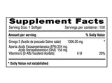Omega 3 1300 mg EPA & DHA x 100 softgels - Artemisa Productos Naturales