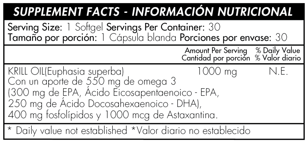 Red Krill Oil x 30 softgels - Artemisa Productos Naturales