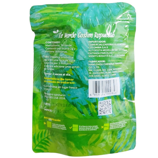 Té Goslim x 30 tisanas (repuesto) - Artemisa Productos Naturales