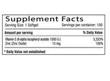 Vitamina E 1000 I.U.+ zinc x 100 softgels - Artemisa Productos Naturales