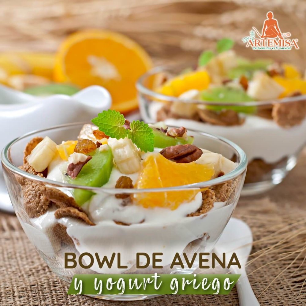 BOWL DE AVENA Y YOGURT GRIEGO - Artemisa Productos Naturales