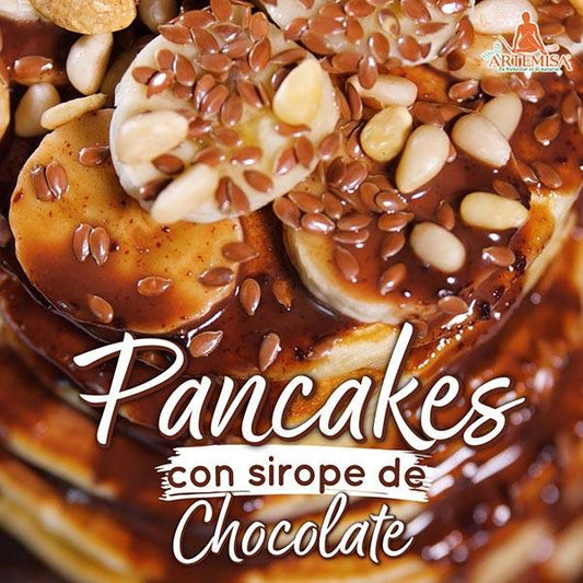 PANCAKES CON SIROPE DE CHOCOLATE - Artemisa Productos Naturales