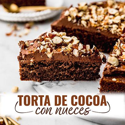 Torta de cacao con nueces - Artemisa Productos Naturales