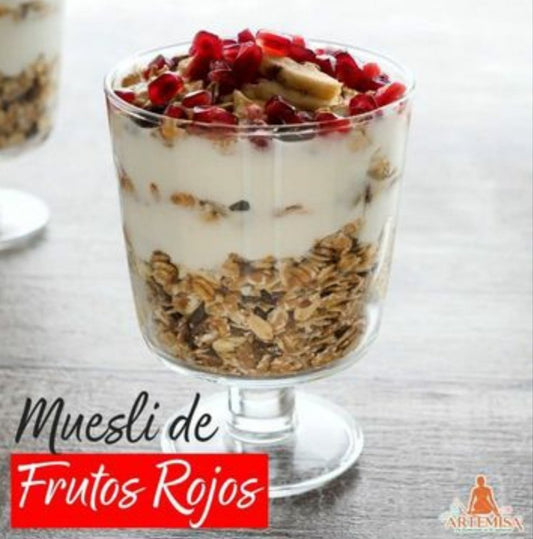 YOGUR CON MUESLI Y FRUTOS ROJOS - Artemisa Productos Naturales