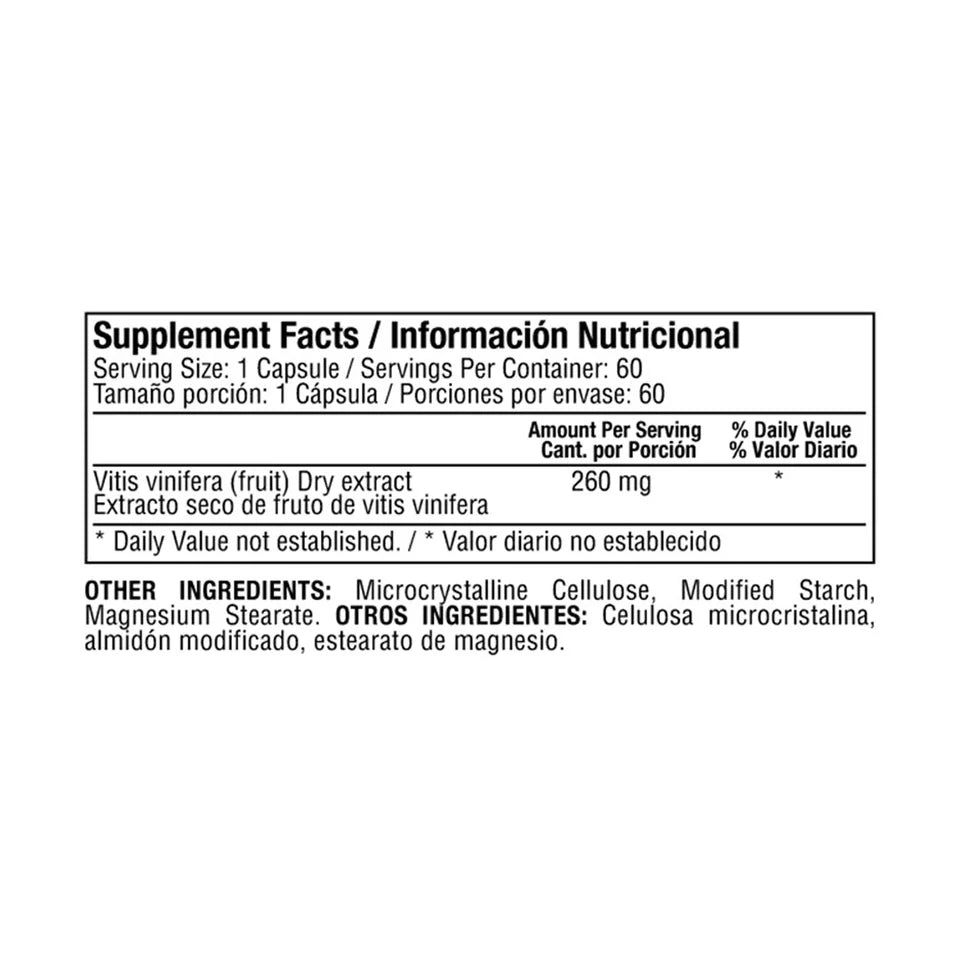 Resveratrol Reswine 260 mg x 60 cápsulas