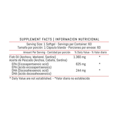 Fish Omega 3 1360MG - 60 Softgels Healthy