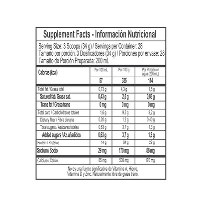 ISO Whey 100%  952 gr. 28 servicios
