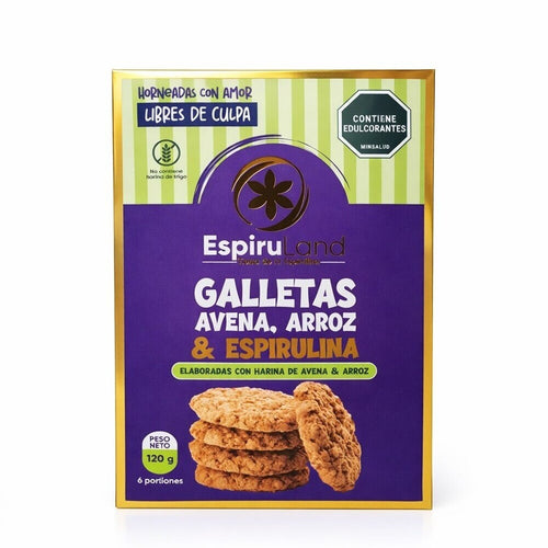 Galletas con Quinua y Espirulina 120 gr Espiruland