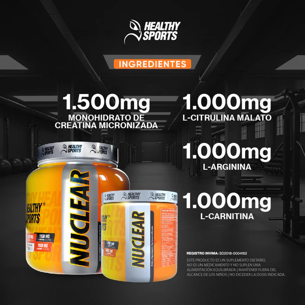 NUCLEAR 360G 30 SERVICIOS FRUIT PUNCH HEALTHY SPORTS