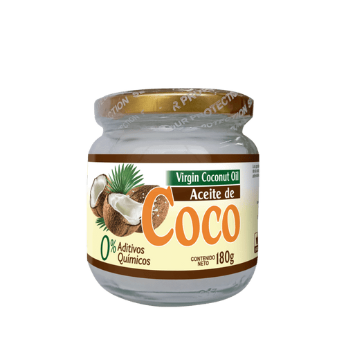 Aceite de coco virgen x 180 gr.