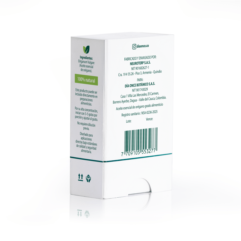 Aceite De Orégano 75% Carvacrol - Artemisa Productos Naturales