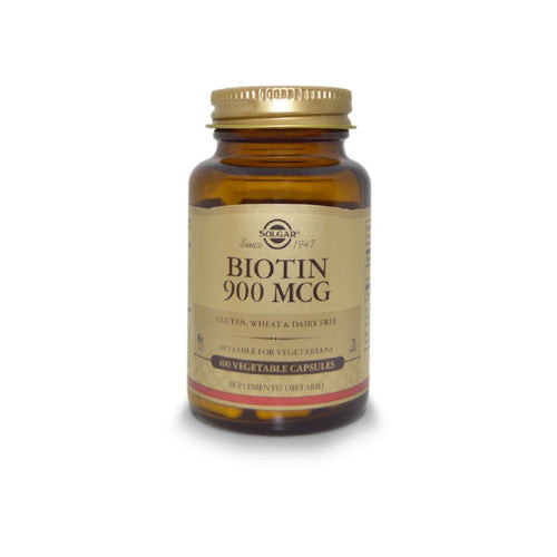 Biotina 900 mcg x 100 cápsulas vegetarianas