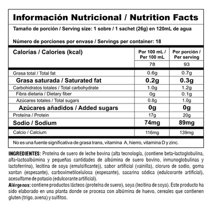 BiPro Classic Sachet 26 g Unidad Nutramerican - Artemisa Productos Naturales
