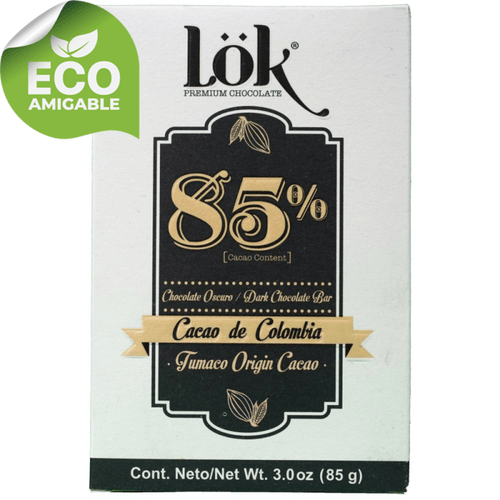 Chocolate 85% cacao Tumaco x 85 gr