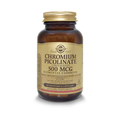 Chromium Picolinate 500 mcg x 60 cápsulas vegetarianas.