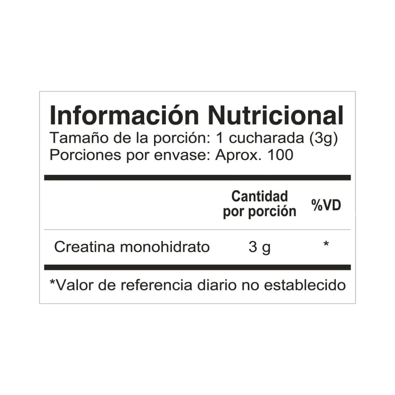 Creatina monohidratada 300g Savvy - Artemisa Productos Naturales