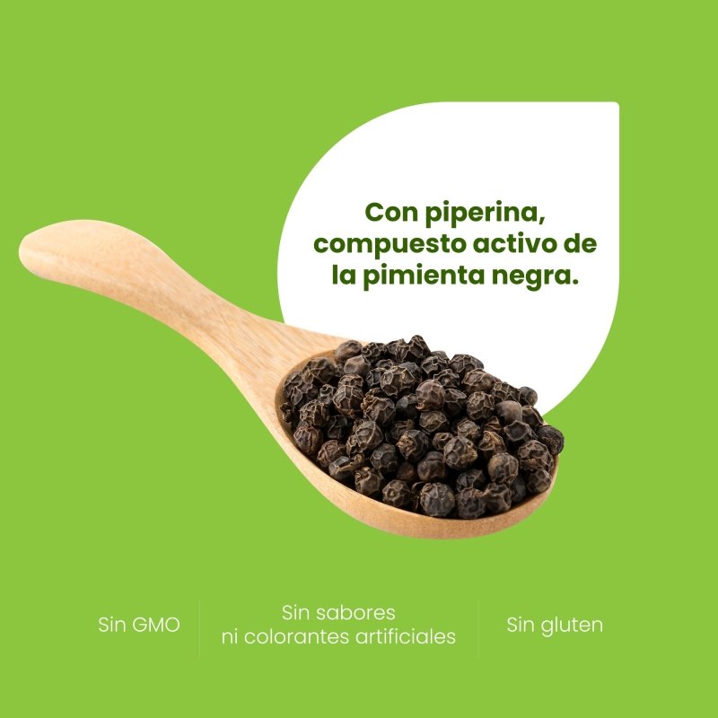 CURCUMA Y PIMIENTA 60 caps - Artemisa Productos Naturales