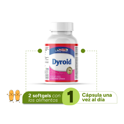 Dyroid support formula 60 cápsulas vegetarianas - Artemisa Productos Naturales