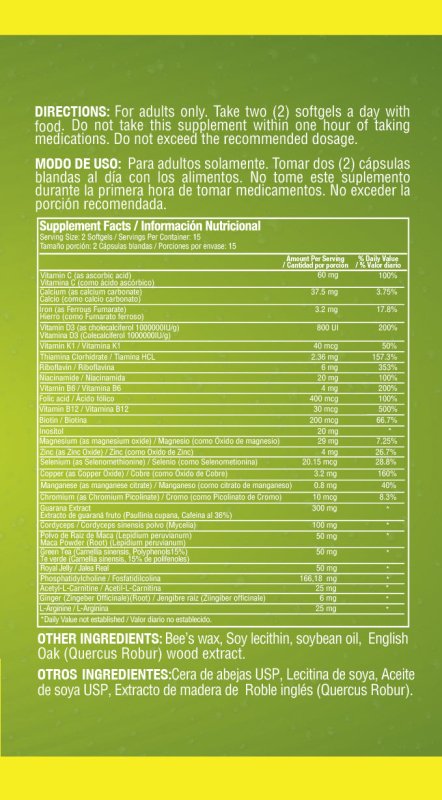 ENERGYTON 30 SOFTGELS - Artemisa Productos Naturales