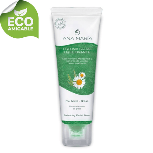 Espuma facial equilibrante romero y manzanilla