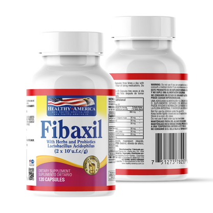 Fibaxil con hierbas y probióticos x 120 cápsulas - Artemisa Productos Naturales