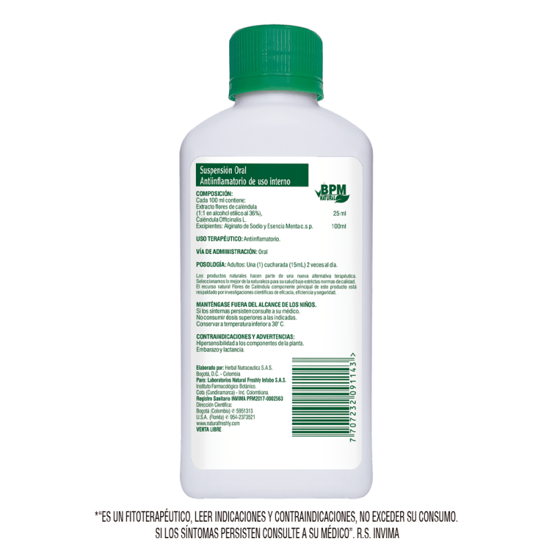Finacit caléndula x 360 ml - Artemisa Productos Naturales