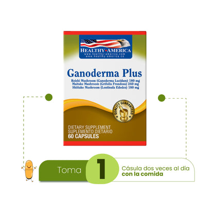 Ganoderma Plus x 60 cápsulas - Artemisa Productos Naturales