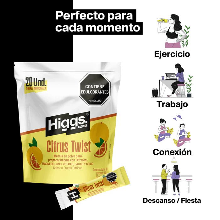 Higgs Citrus Twist Pack x20 unidades - Artemisa Productos Naturales
