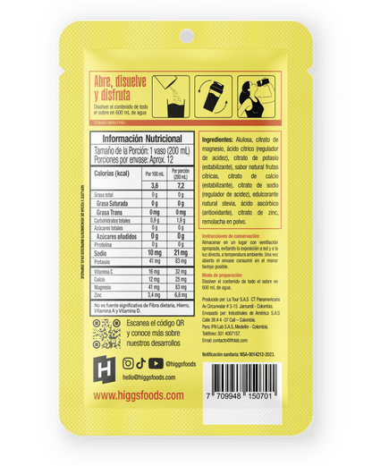 Higgs Citrus Twist x4 und - Artemisa Productos Naturales