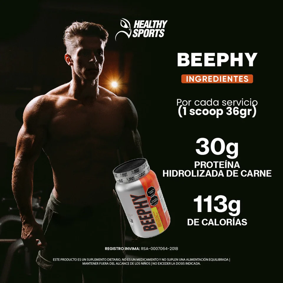 BEEPHY 936G 26 SERVICIOS VANILLA FLAVOR HEALTHY AMERICA