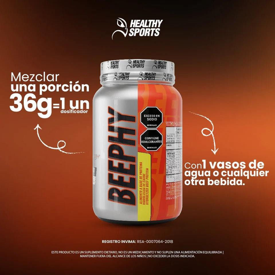 BEEPHY 936G 26 SERVICIOS VANILLA FLAVOR HEALTHY AMERICA