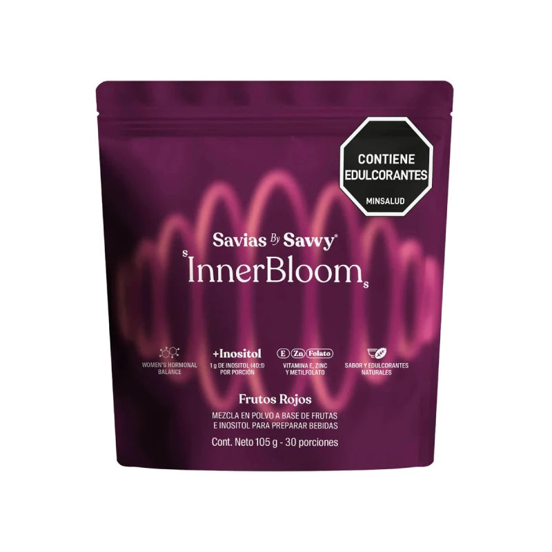 Inositol 40:1 | InnerBloom frutos rojos 105g Savvy - Artemisa Productos Naturales