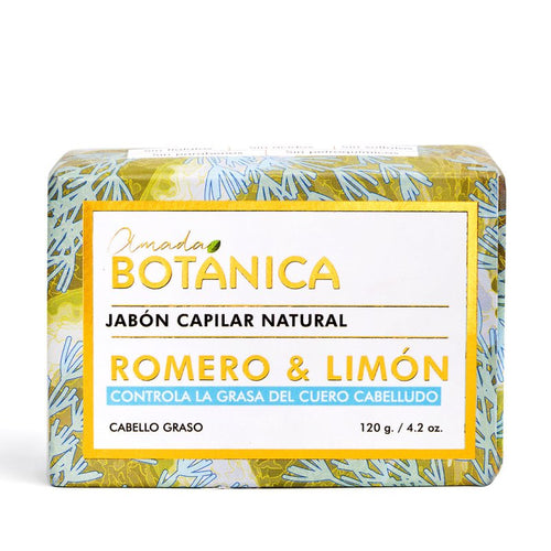 JABON CAPILAR ROMERO Y LIMON 120GR