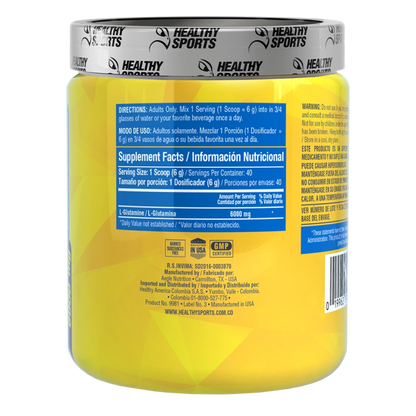 L Glutamine 6000 mg 240 gr polvo - Artemisa Productos Naturales