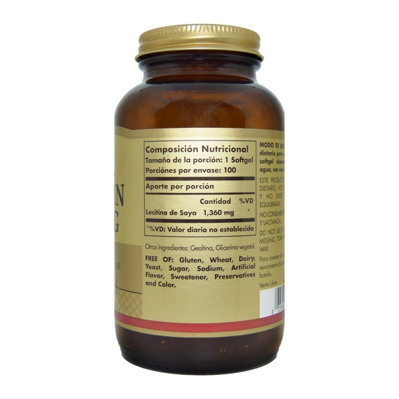 lecithin 1360 mg 100 sof - Artemisa Productos Naturales