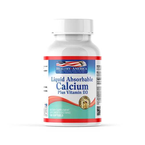 Liquid Calcium + Vitamina D3 x 100 softgels