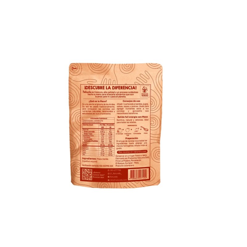 Maca en polvo x 60 gr - Artemisa Productos Naturales