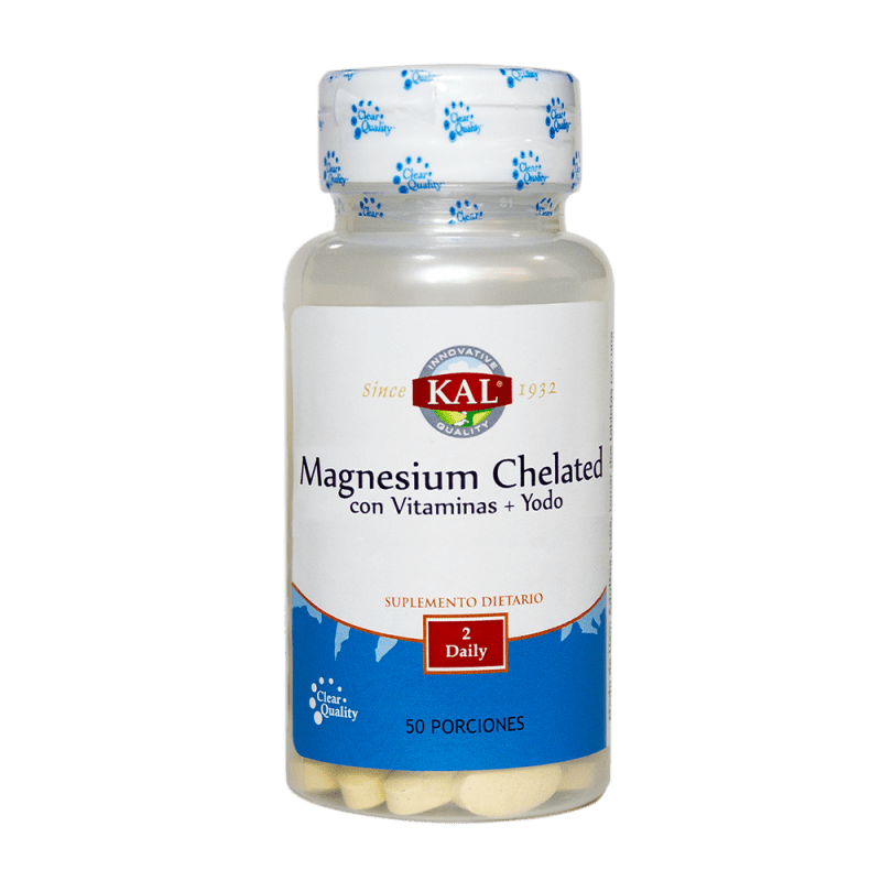 MAGNESIUM CHELATED 220MG + VITAMINAS Y YODO 100 TAB - Artemisa Productos Naturales