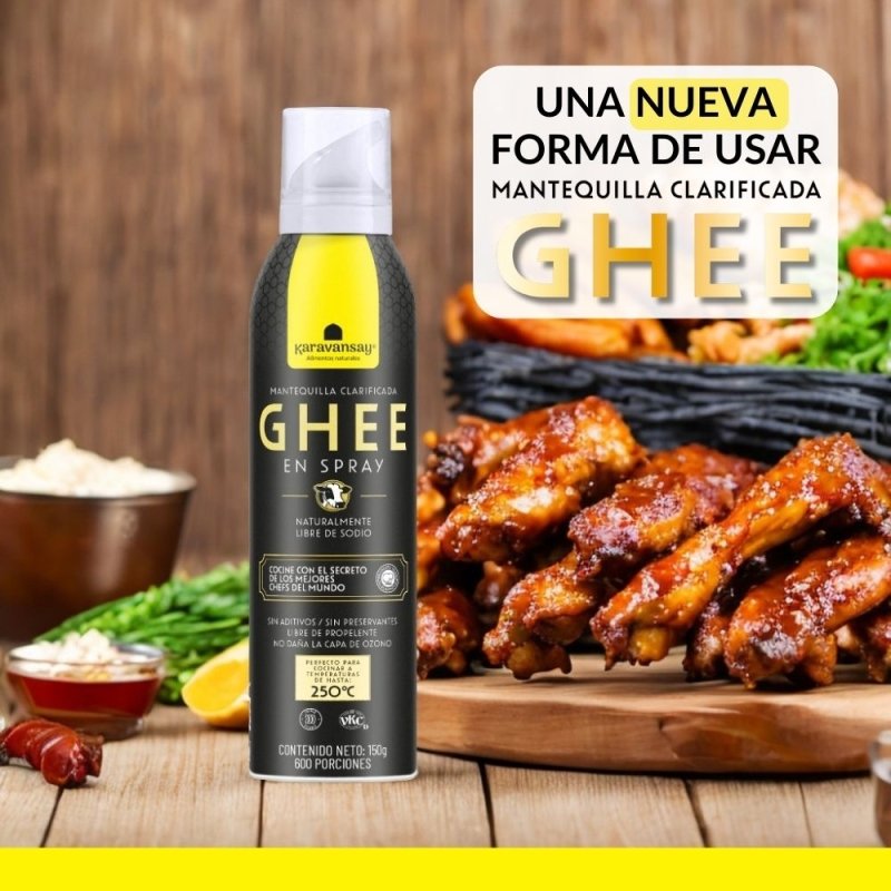 MANTEQUILLA GHEE EN SPRAY KARAVANSAY - Artemisa Productos Naturales