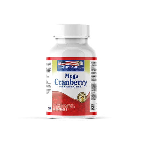 Mega Cranberry Con Vitaminas C y E x 60 softgels