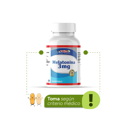 Melatonina 3 mg x 120 softgels - Artemisa Productos Naturales