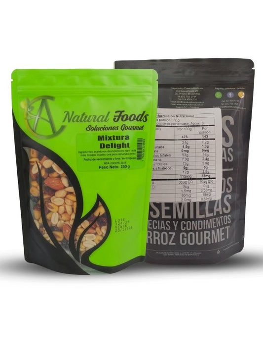MIXTURA DELIGHT X 250GR NATURAL FOODS - Artemisa Productos Naturales